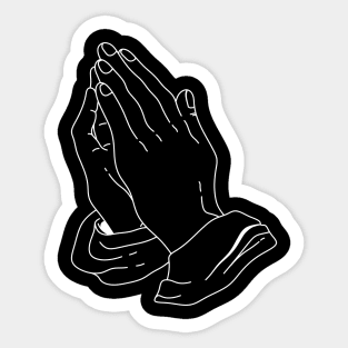 praying hands Sticker